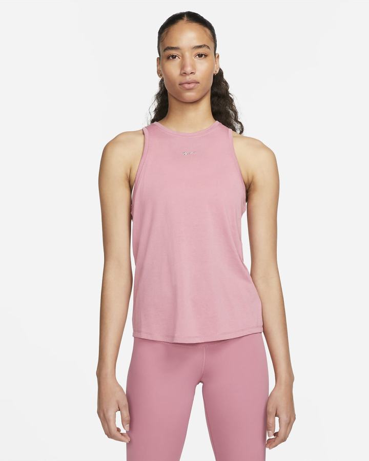 Camiseta Tirantes Nike Dri-FIT Training Mujer Rosas | SPLOV-3816