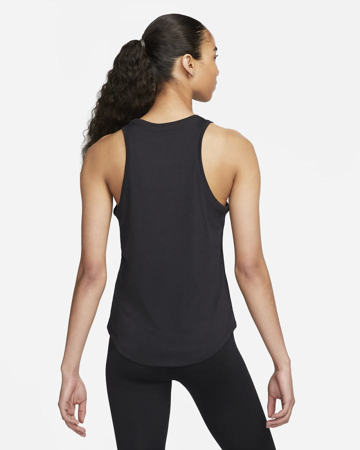 Camiseta Tirantes Nike Dri-FIT Training Mujer Negras | ZJCPA-9423