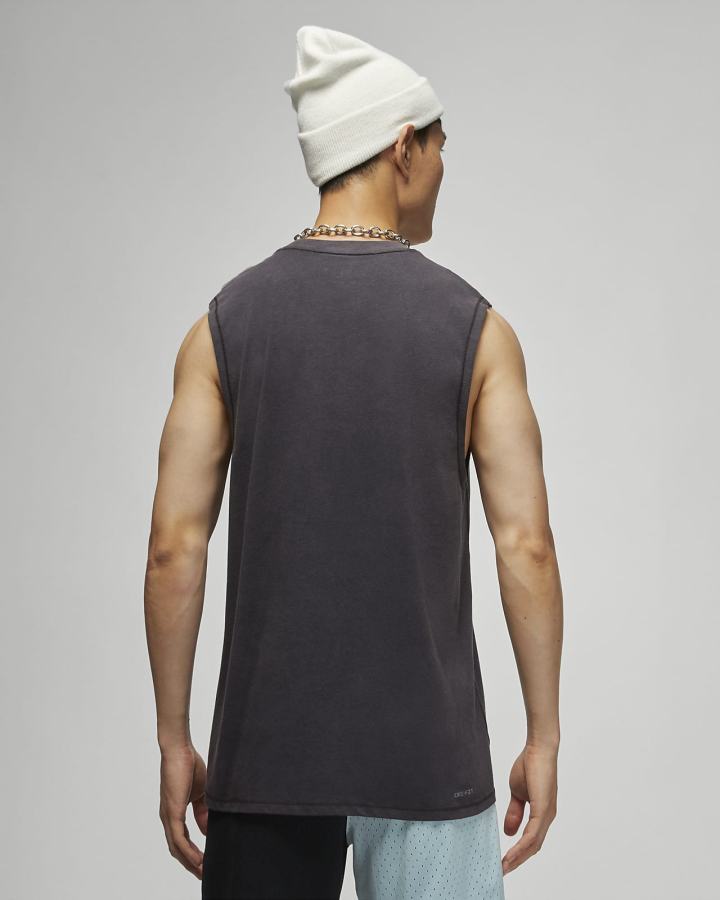 Camiseta Tirantes Nike Jordan Dri-FIT Sport Sleeveless Top Hombre Negras Blancas | CPKFY-5761
