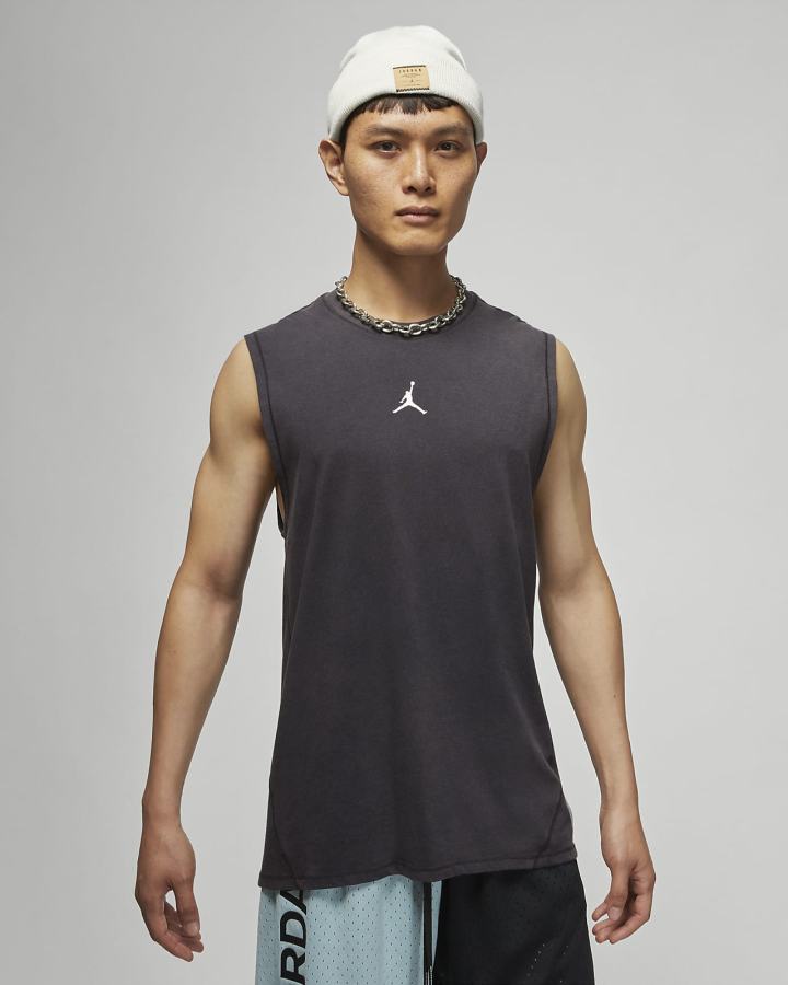Camiseta Tirantes Nike Jordan Dri-FIT Sport Sleeveless Top Hombre Negras Blancas | CPKFY-5761