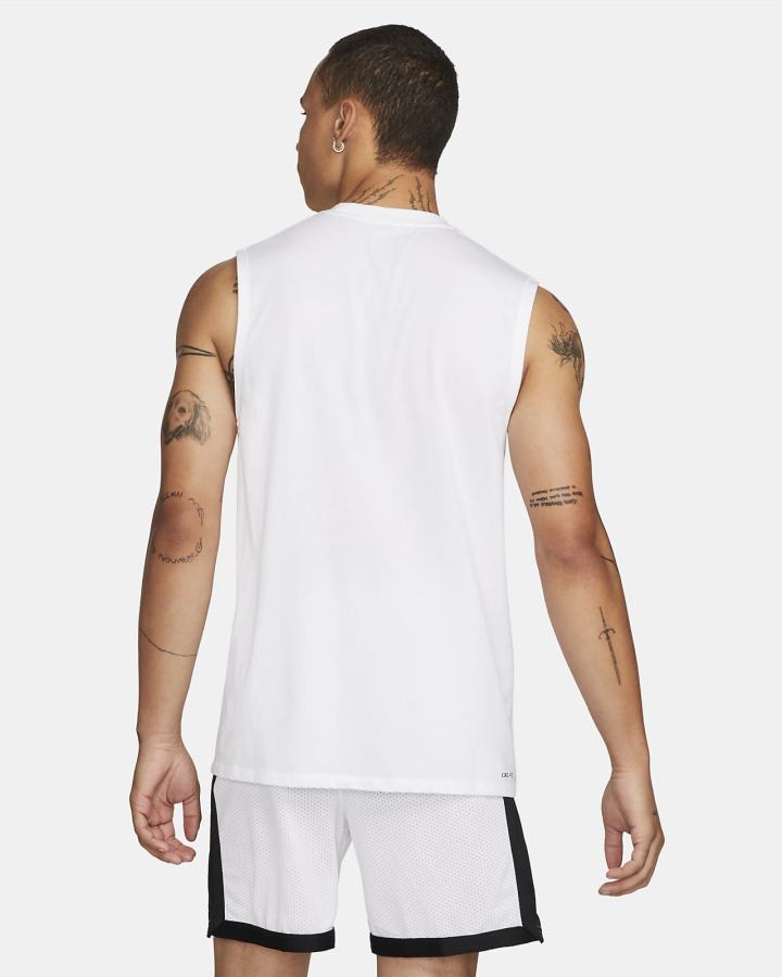 Camiseta Tirantes Nike Jordan Dri-FIT Sport Sleeveless Top Hombre Blancas Negras | JRKBF-2319