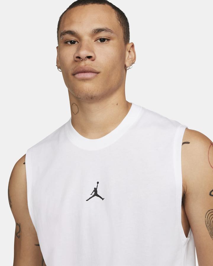 Camiseta Tirantes Nike Jordan Dri-FIT Sport Sleeveless Top Hombre Blancas Negras | JRKBF-2319