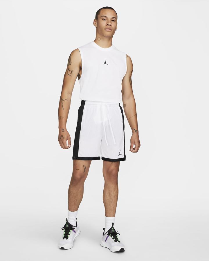 Camiseta Tirantes Nike Jordan Dri-FIT Sport Sleeveless Top Hombre Blancas Negras | JRKBF-2319
