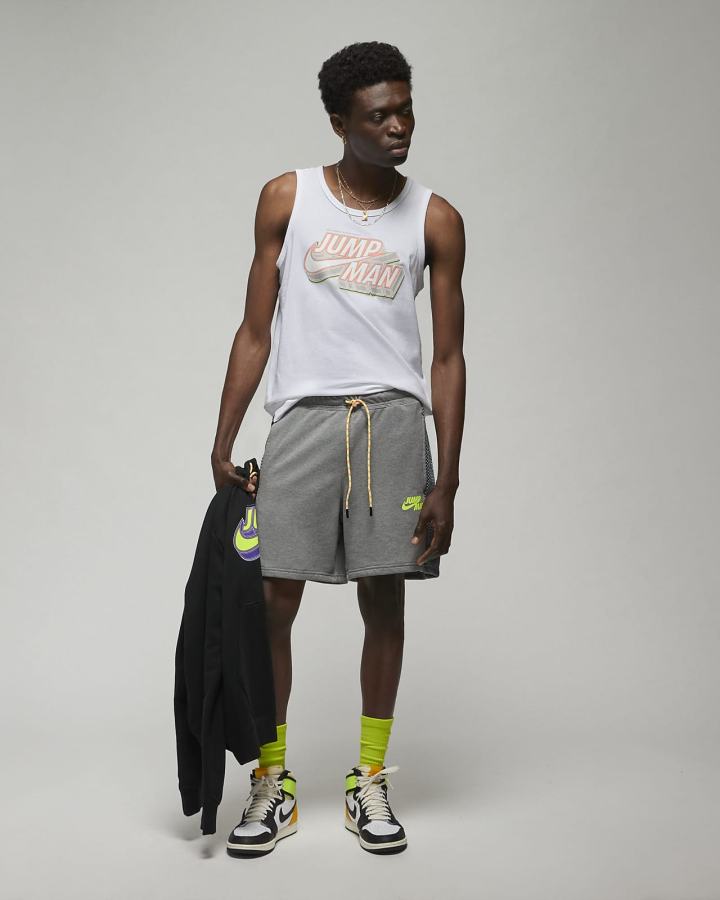 Camiseta Tirantes Nike Jordan Jumpman Estampadas Hombre Blancas | CHLFP-4025