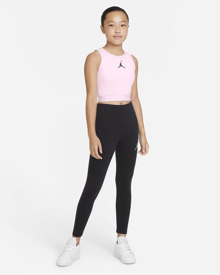 Camiseta Tirantes Nike Jordan Kids Niña Rosas | DVJOS-8731