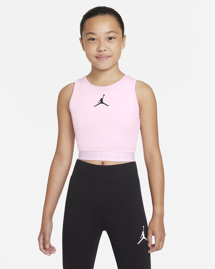 Camiseta Tirantes Nike Jordan Kids Niña Rosas | DVJOS-8731