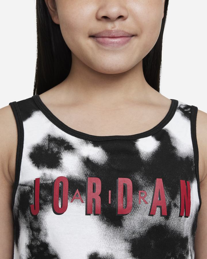 Camiseta Tirantes Nike Jordan Tie Dye Romper Kids Romper Niña Negras | BHJDU-1637