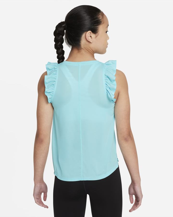 Camiseta Tirantes Nike One Kids Training (Extended Size) Niña Negras | UJHTG-2498