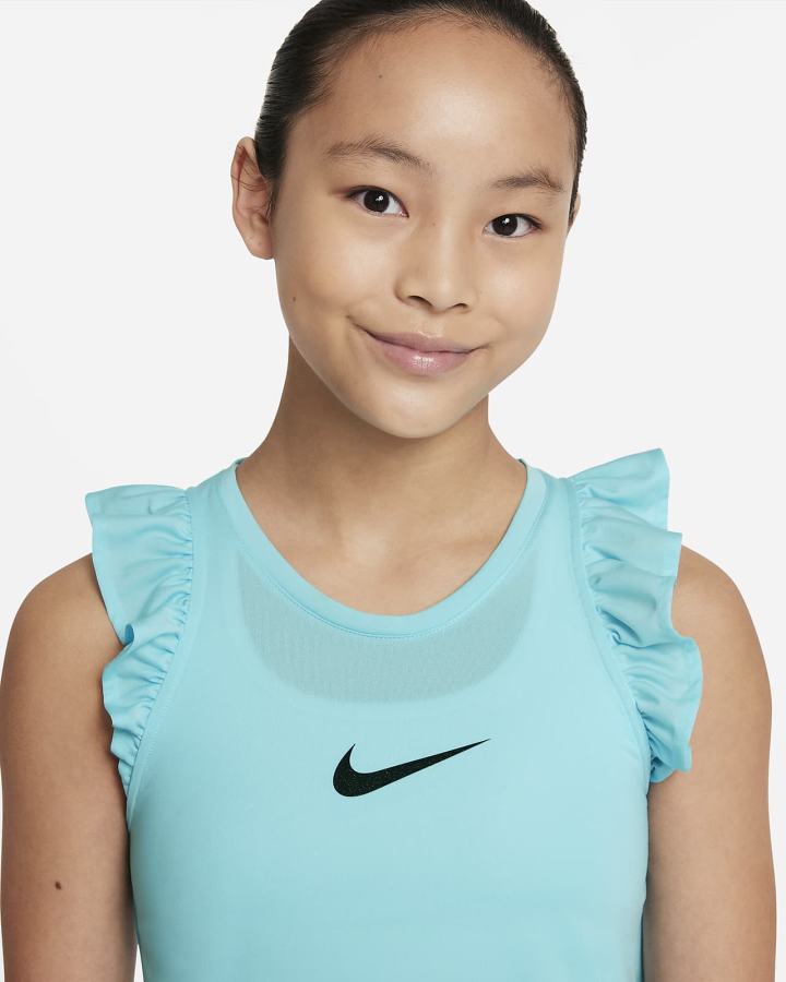 Camiseta Tirantes Nike One Kids Training (Extended Size) Niña Negras | UJHTG-2498