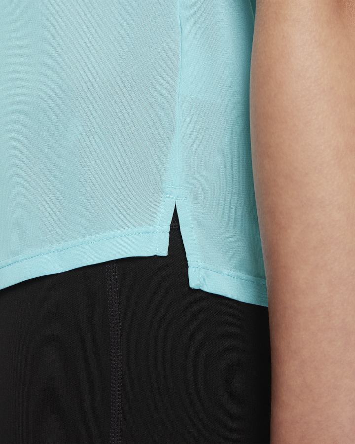 Camiseta Tirantes Nike One Kids Training (Extended Size) Niña Negras | UJHTG-2498