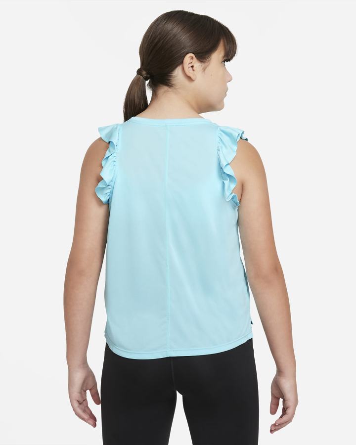 Camiseta Tirantes Nike One Kids Training (Extended Size) Niña Negras | XLVIH-5296