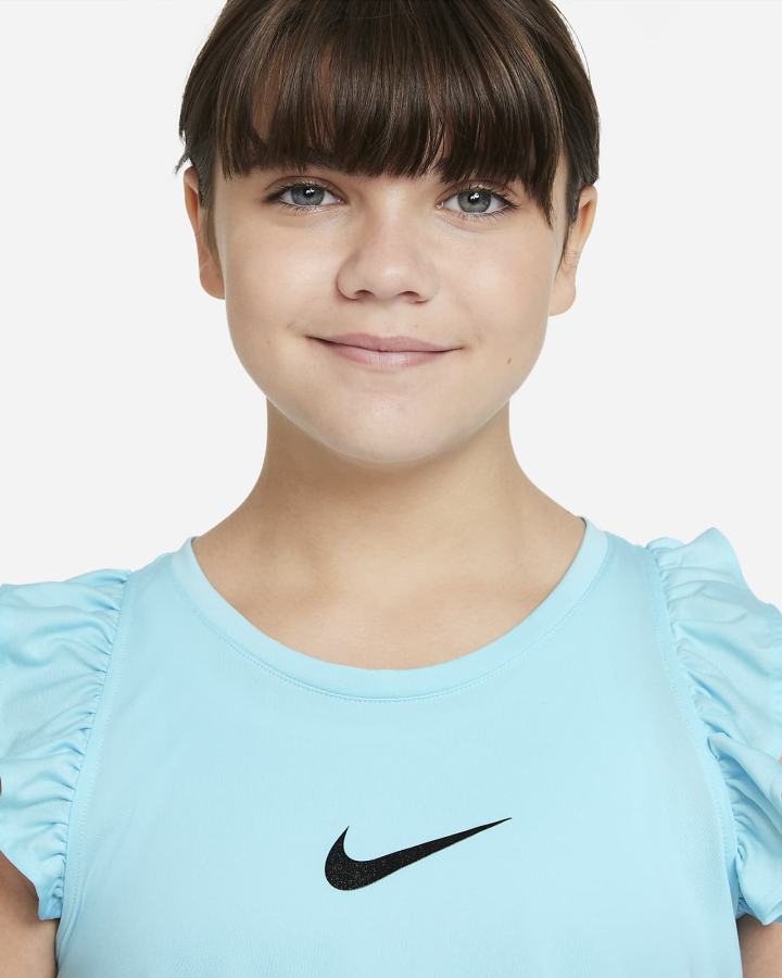 Camiseta Tirantes Nike One Kids Training (Extended Size) Niña Negras | XLVIH-5296