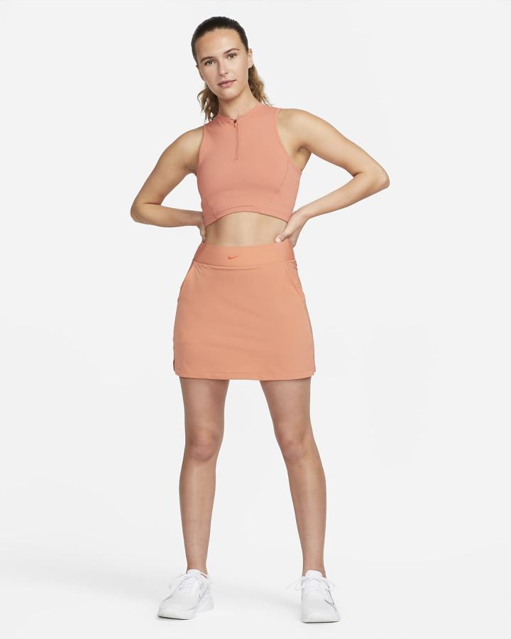 Camiseta Tirantes Nike Pro Dri-FIT Cropped Mujer Blancas | WJBGZ-4162