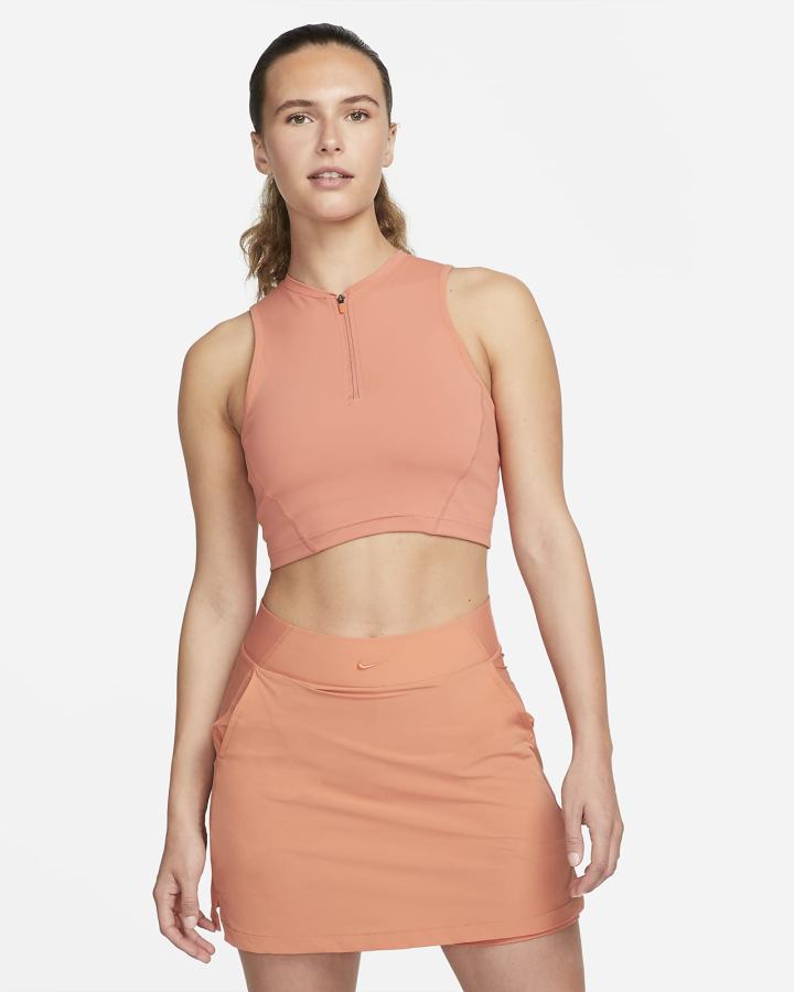 Camiseta Tirantes Nike Pro Dri-FIT Cropped Mujer Blancas | WJBGZ-4162