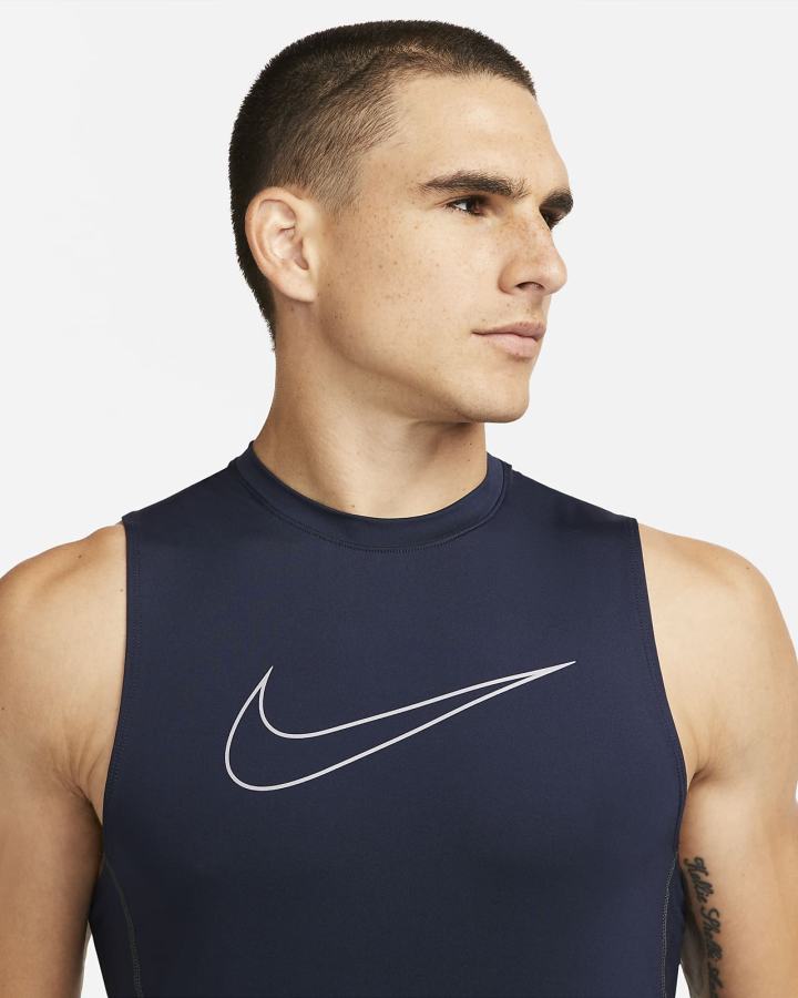 Camiseta Tirantes Nike Pro Dri-FIT Slim Fit Sleeveless Hombre Obsidian Moradas | FGBPX-1905