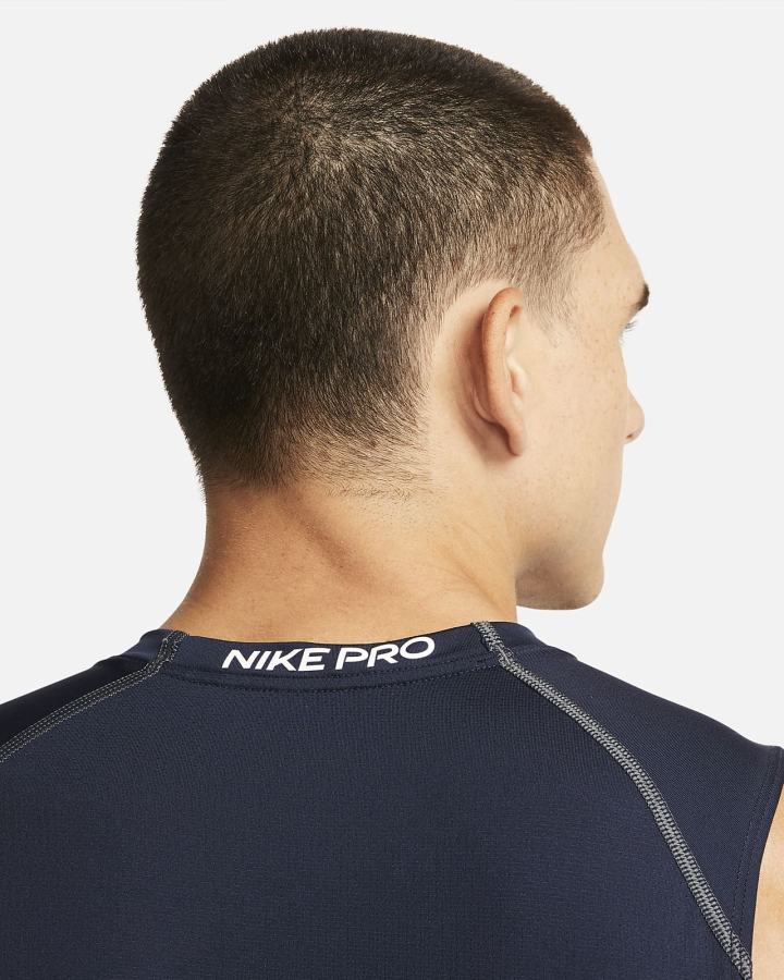 Camiseta Tirantes Nike Pro Dri-FIT Slim Fit Sleeveless Hombre Obsidian Moradas | FGBPX-1905