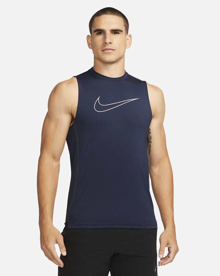 Camiseta Tirantes Nike Pro Dri-FIT Slim Fit Sleeveless Hombre Obsidian Moradas | FGBPX-1905