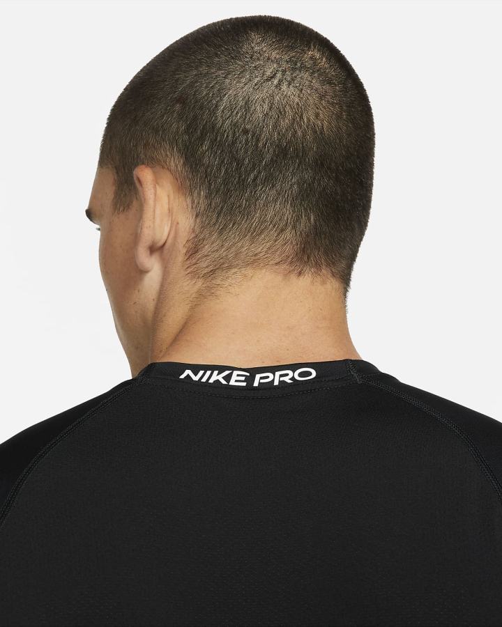 Camiseta Tirantes Nike Pro Dri-FIT Slim Fit Sleeveless Hombre Negras Blancas | HBPSZ-8596