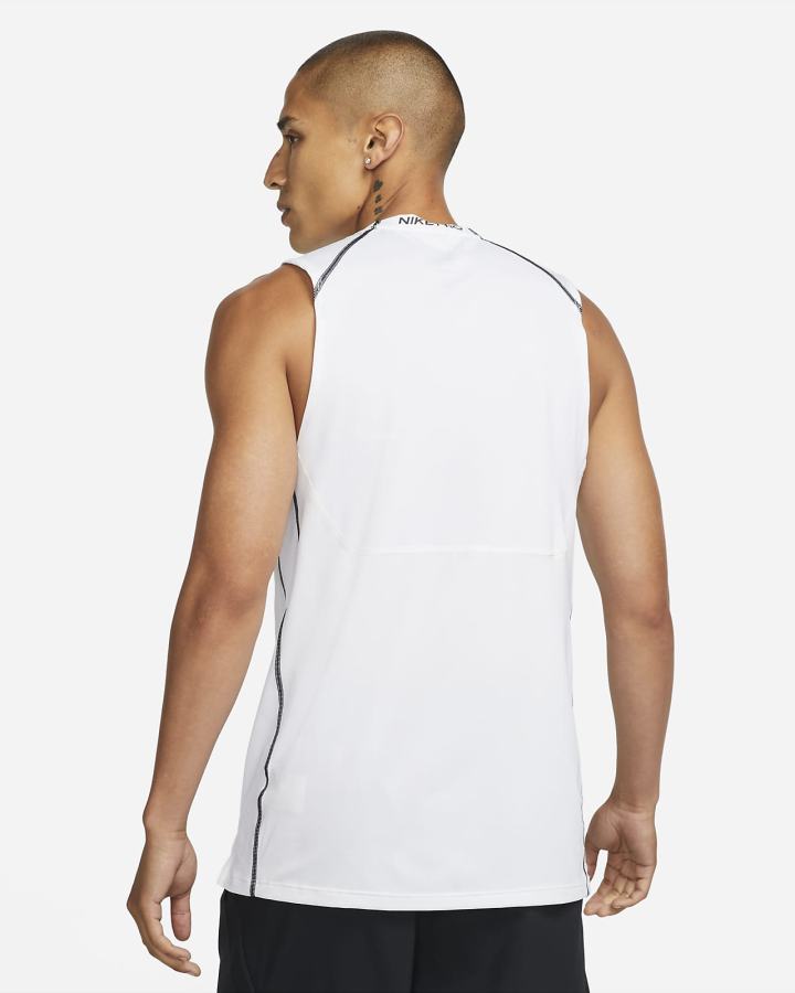 Camiseta Tirantes Nike Pro Dri-FIT Slim Fit Sleeveless Hombre Blancas Negras | LCWVN-5816