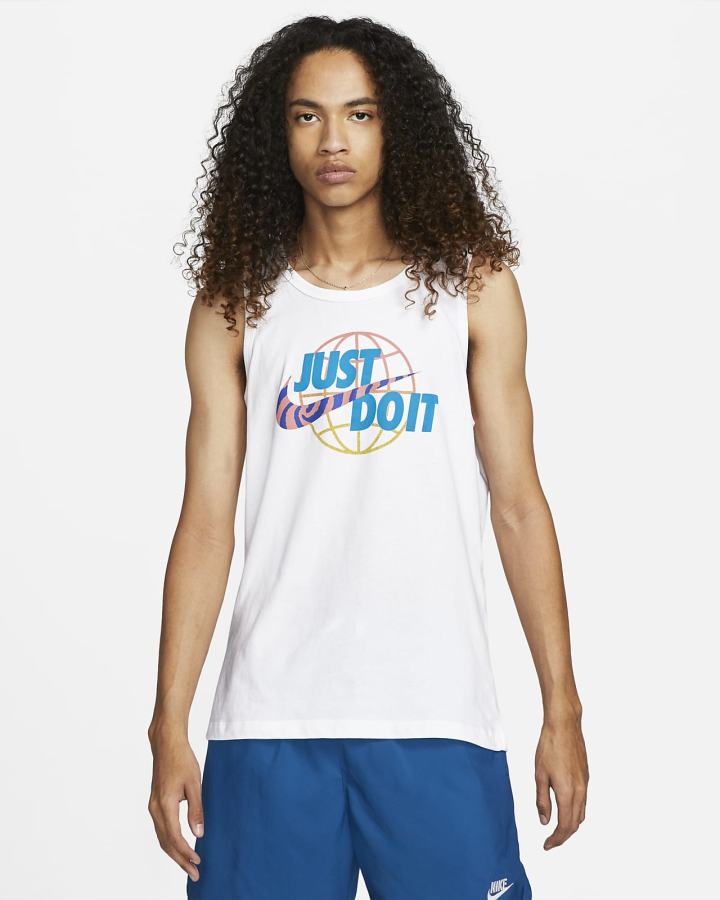 Camiseta Tirantes Nike Sportswear Hombre Blancas | ANDVI-5824