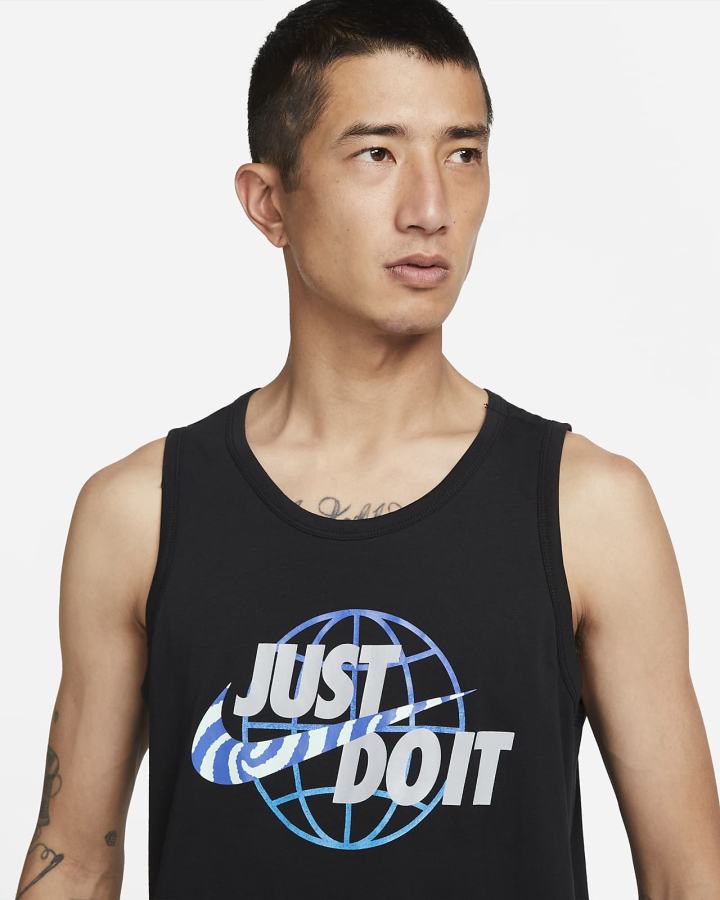 Camiseta Tirantes Nike Sportswear Hombre Negras | HLVTR-0649