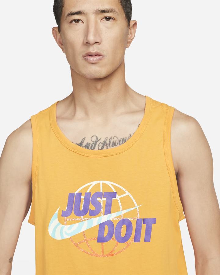 Camiseta Tirantes Nike Sportswear Hombre Amarillo | WCDIN-2970