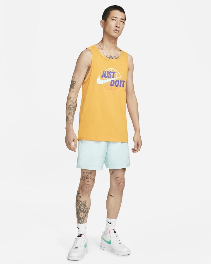 Camiseta Tirantes Nike Sportswear Hombre Amarillo | WCDIN-2970