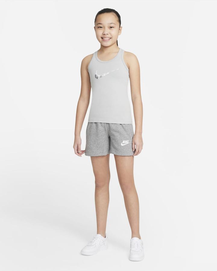 Camiseta Tirantes Nike Sportswear Kids Niña Gris Claro | AZIFV-5860