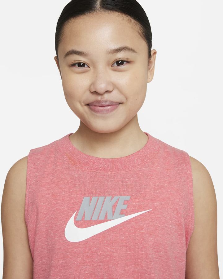 Camiseta Tirantes Nike Sportswear Kids Niña Rosas Azules Gris Claro | EVYXJ-4285