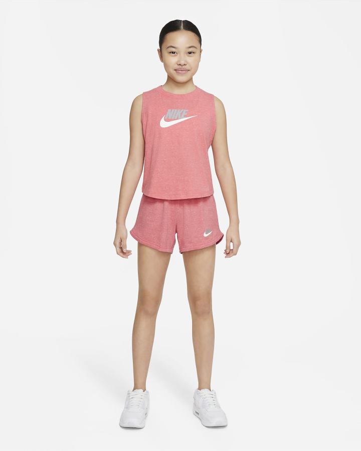 Camiseta Tirantes Nike Sportswear Kids Niña Rosas Azules Gris Claro | EVYXJ-4285