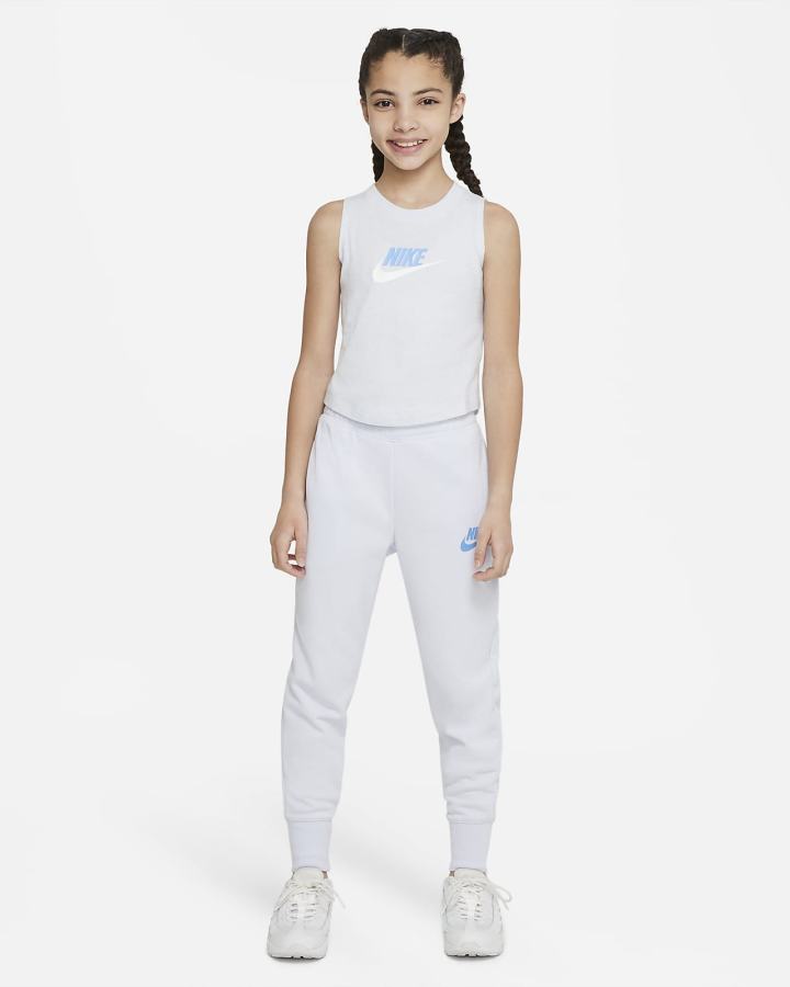 Camiseta Tirantes Nike Sportswear Kids Niña Gris Azules | JVHTA-1472