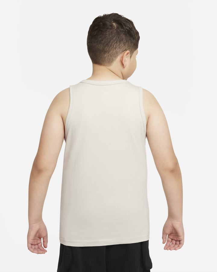 Camiseta Tirantes Nike Sportswear Kids Niño Beige Claro | OVHBX-9678