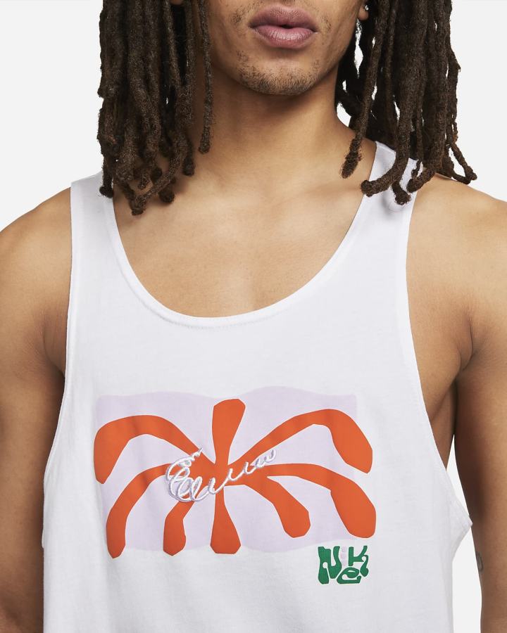 Camiseta Tirantes Nike Sportswear Spring Break Hombre Blancas | MFBNQ-9826