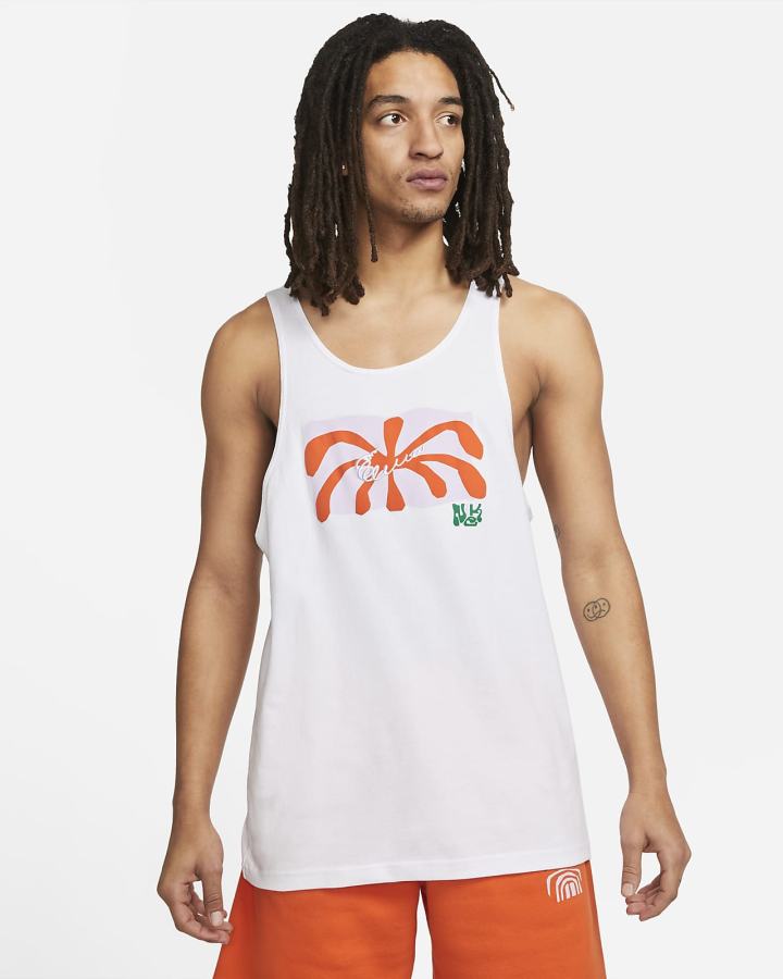 Camiseta Tirantes Nike Sportswear Spring Break Hombre Blancas | MFBNQ-9826