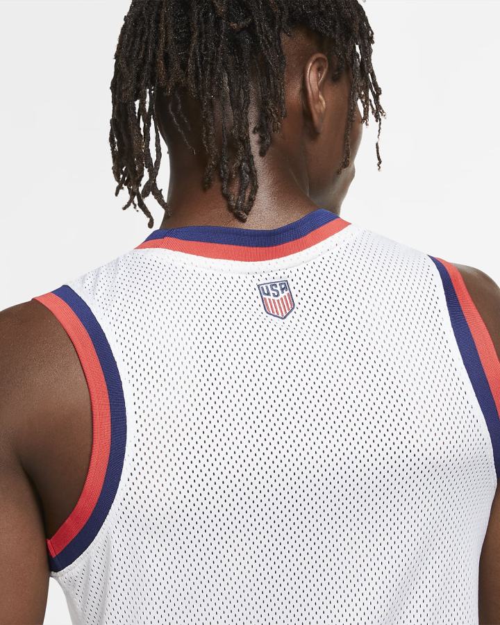 Camiseta Tirantes Nike U.S. Basketball Top Hombre Blancas Negras | EUQAX-3584