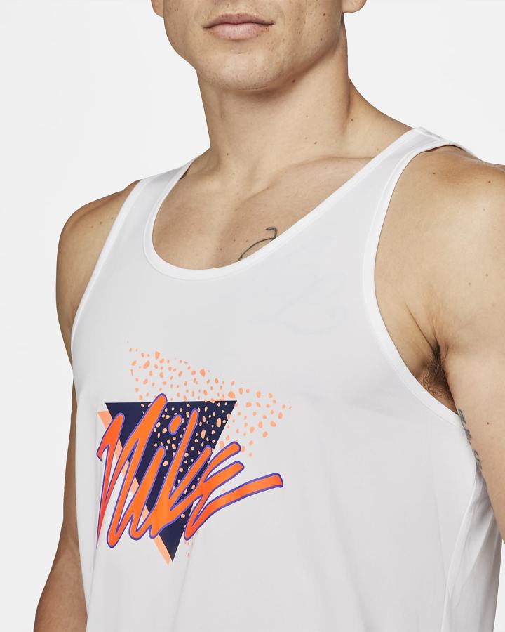 Camiseta Tirantes Nike Vibe Top Hombre Blancas | LPCMG-1253