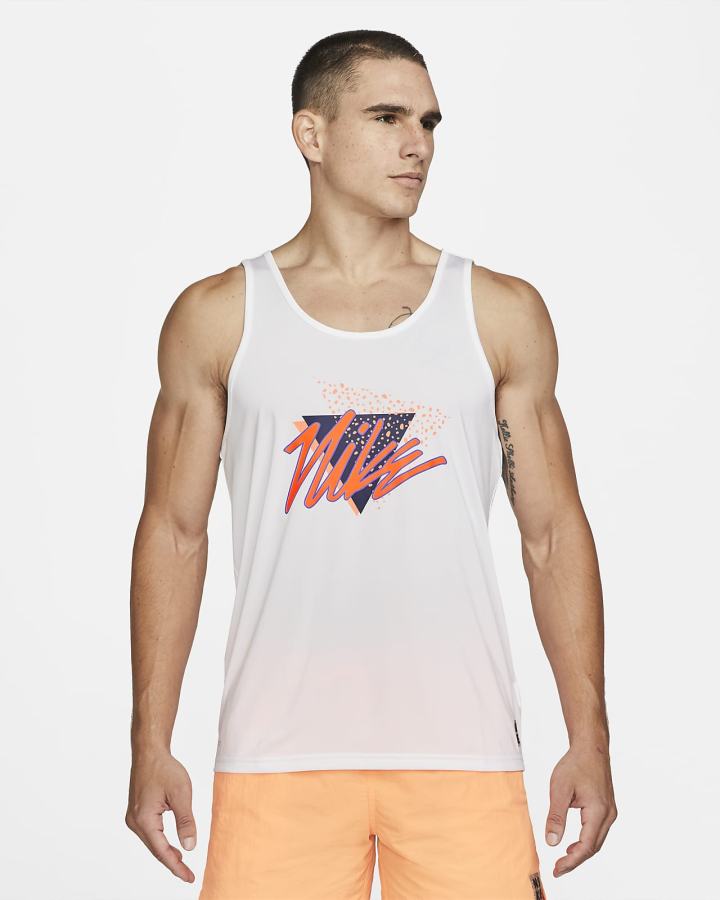 Camiseta Tirantes Nike Vibe Top Hombre Blancas | LPCMG-1253
