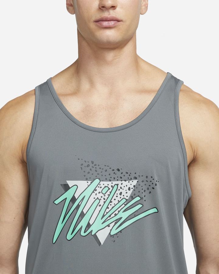 Camiseta Tirantes Nike Vibe Top Hombre Gris | RCBJT-0572