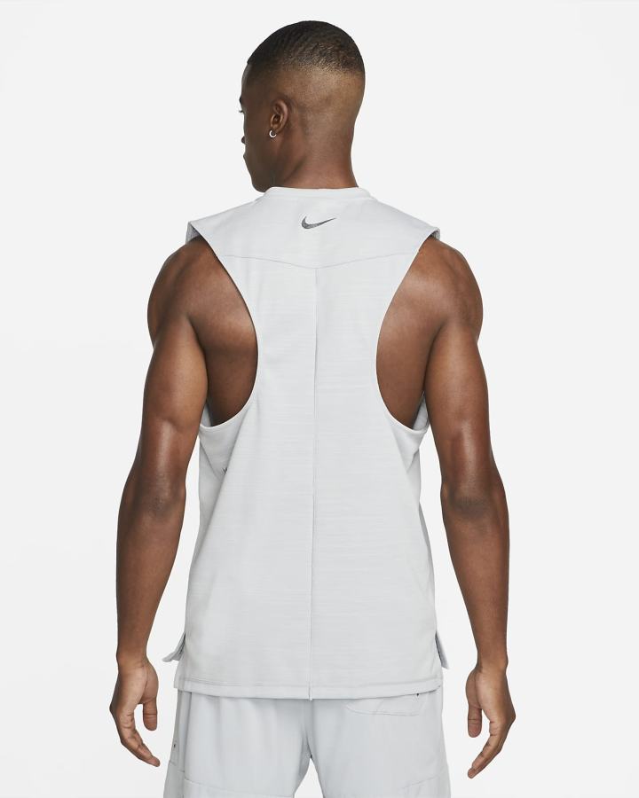 Camiseta Tirantes Nike Yoga Dri-FIT Energy Hombre Gris Claro | XZGDH-4760