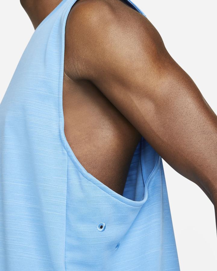 Camiseta Tirantes Nike Yoga Dri-FIT Energy Hombre Gris | ZYTXE-0687