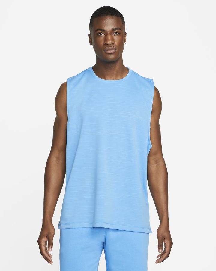 Camiseta Tirantes Nike Yoga Dri-FIT Energy Hombre Gris | ZYTXE-0687