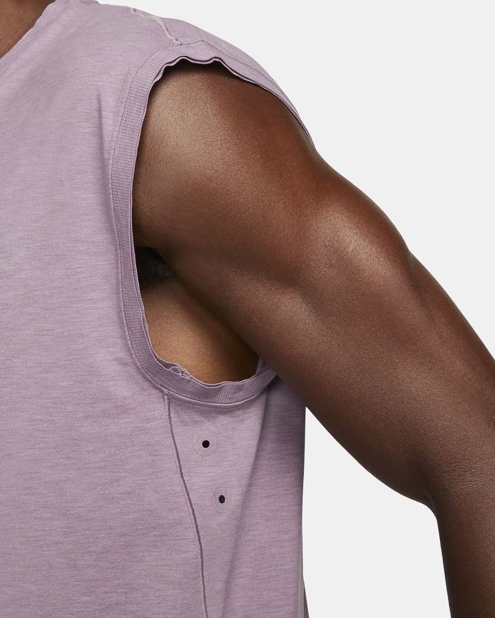 Camiseta Tirantes Nike Yoga Dri-FIT Hombre Gris | UIQWE-9504