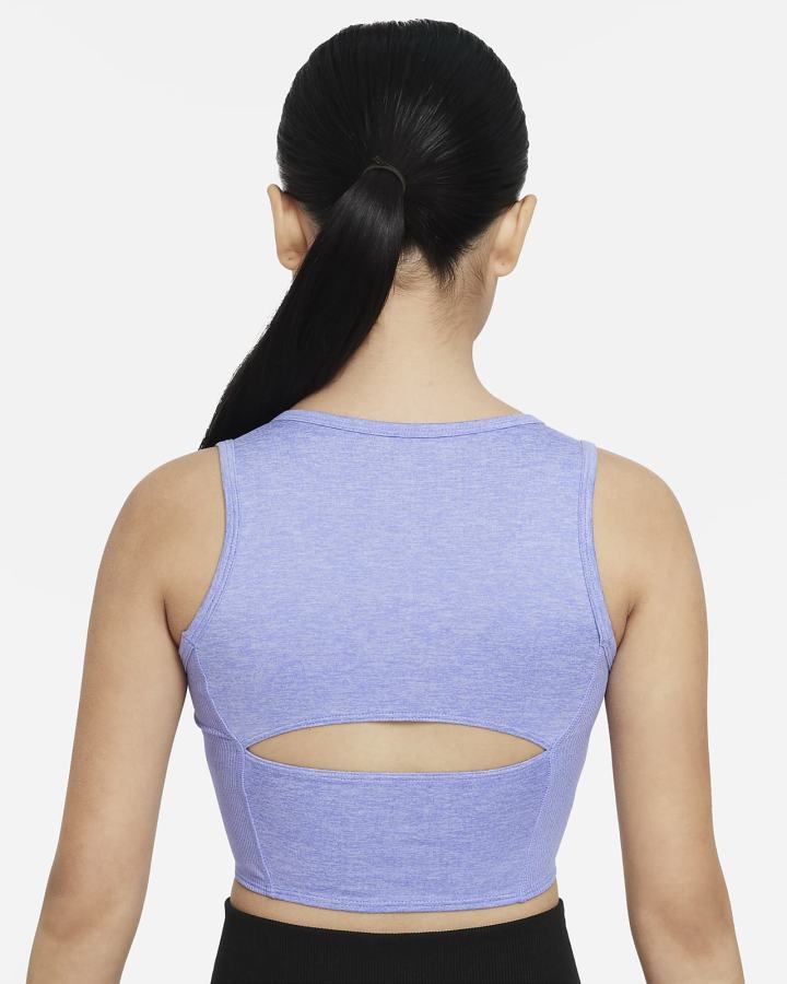 Camiseta Tirantes Nike Yoga Dri-FIT Kids Niña Moradas | LCQRJ-6058