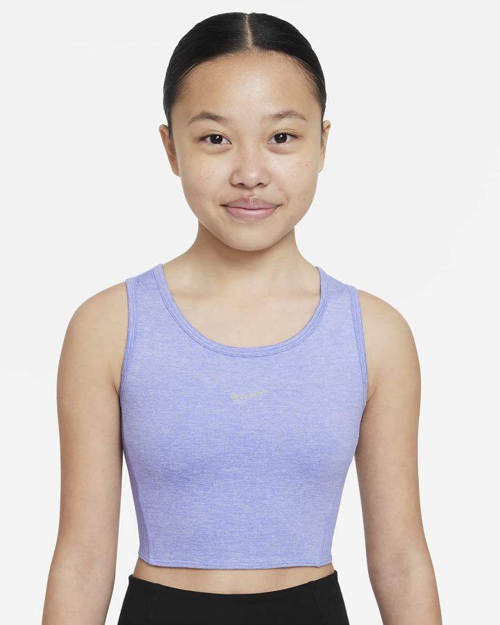 Camiseta Tirantes Nike Yoga Dri-FIT Kids Niña Moradas | LCQRJ-6058