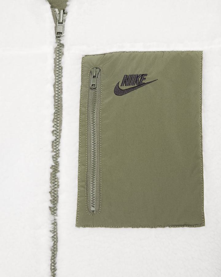 Chalecos Nike Club+ Reversible Winterized Hombre Verde Oliva Negras | XLVDU-4197