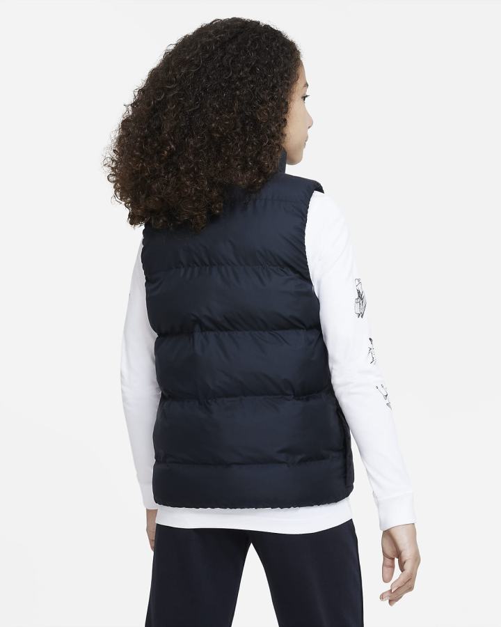 Chalecos Nike Sportswear Kids Synthetic-Fill Niña Negras Blancas | MCGNF-5297