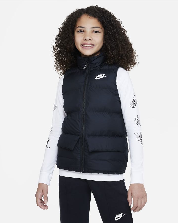 Chalecos Nike Sportswear Kids Synthetic-Fill Niño Negras Blancas | YMBEG-0718