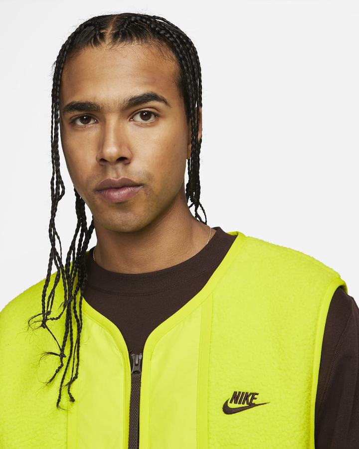 Chalecos Nike Sportswear Sport Essentials+ High-Pile Fleece Hombre Verde Gris Marrones | MIRAO-6045