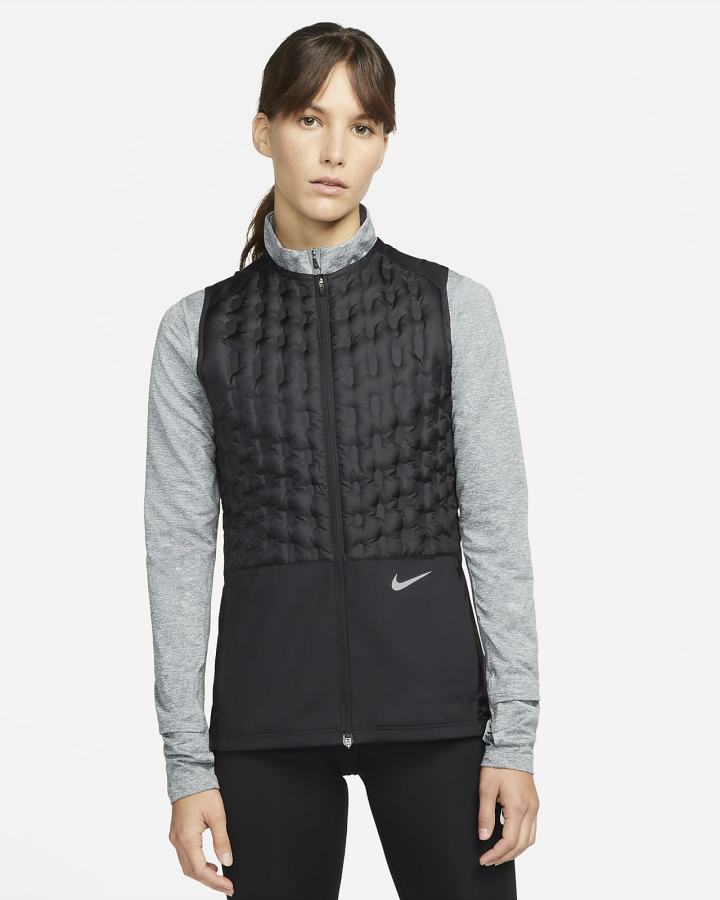 Chalecos Nike Therma-FIT ADV Downfill Running Mujer Negras | KWIHB-8654