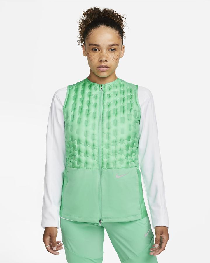 Chalecos Nike Therma-FIT ADV Downfill Running Mujer Verde | VWLGD-4362